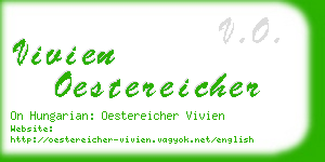 vivien oestereicher business card